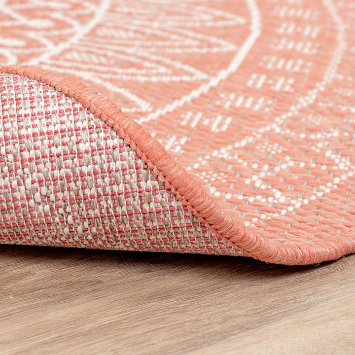 Rond Buitenkleed - Summer Azteca Roze - 5