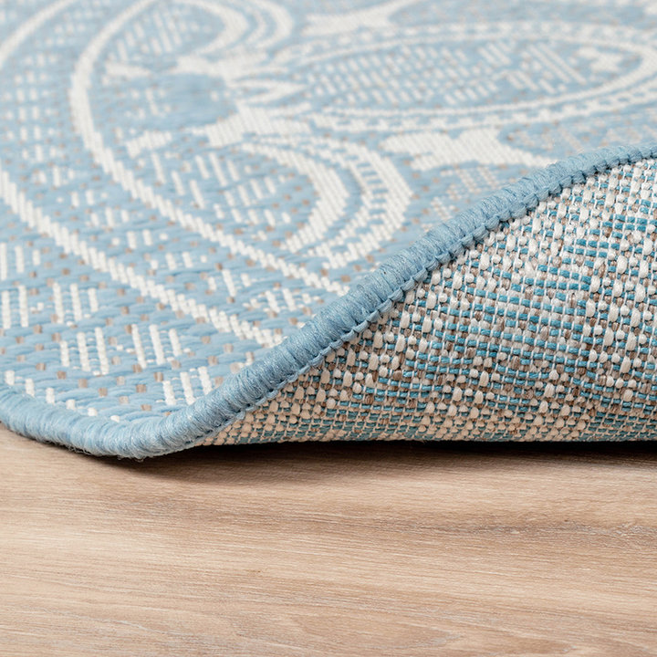 Rond Buitenkleed - Summer Oriental Lichtblauw - 5