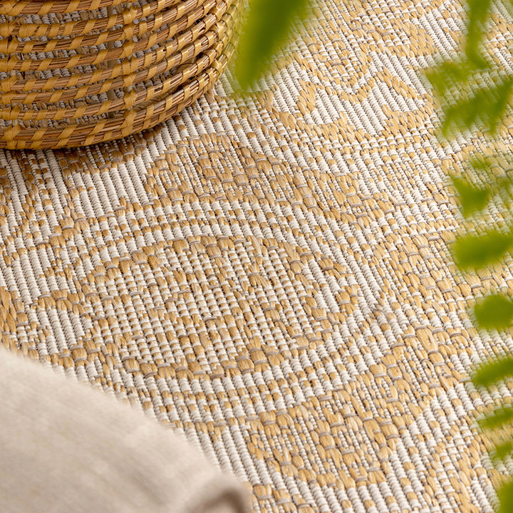 Rond Buitenkleed - Summer Oriental Geel - 4