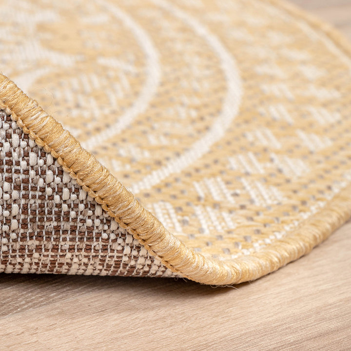 Rond Buitenkleed - Summer Oriental Geel - 5
