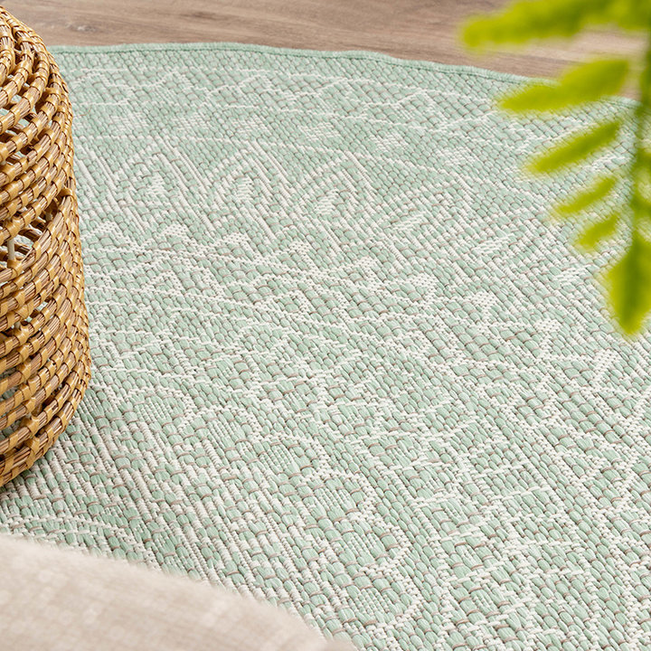 Rond Buitenkleed - Summer Azteca Mint - 4