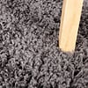 Hoogpolig vloerkleed - Solid Donker Grijs