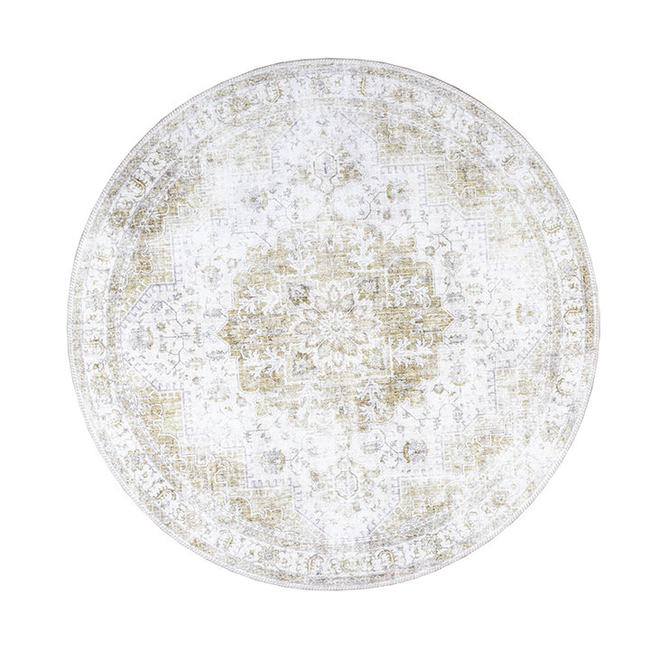 Rond Vintage vloerkleed - Lago Groen - 1