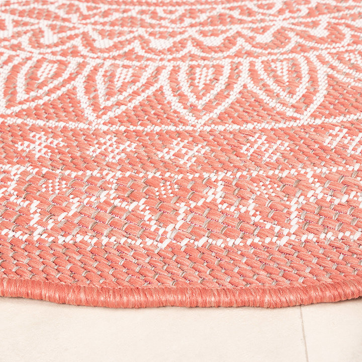 Rond Buitenkleed - Summer Azteca Roze - 7