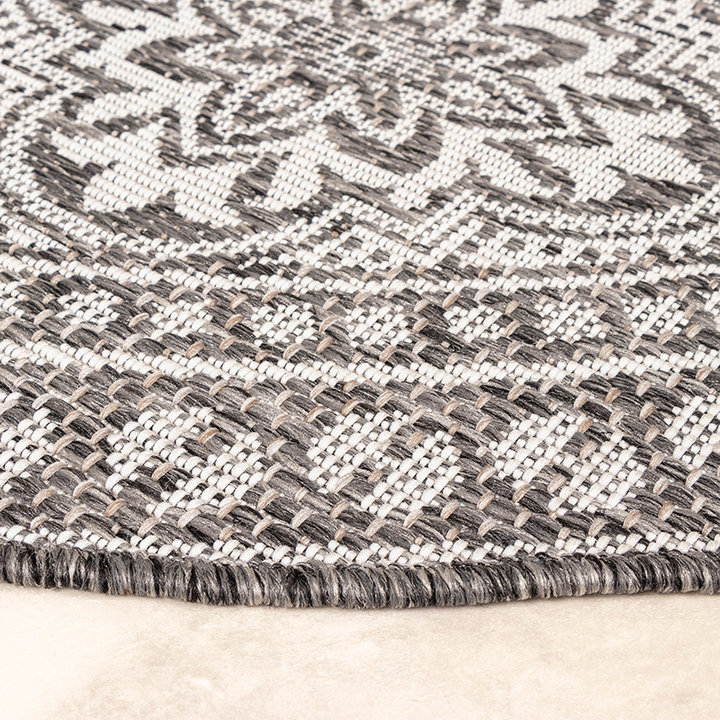 Rond Buitenkleed - Summer Oriental Grijs - 6