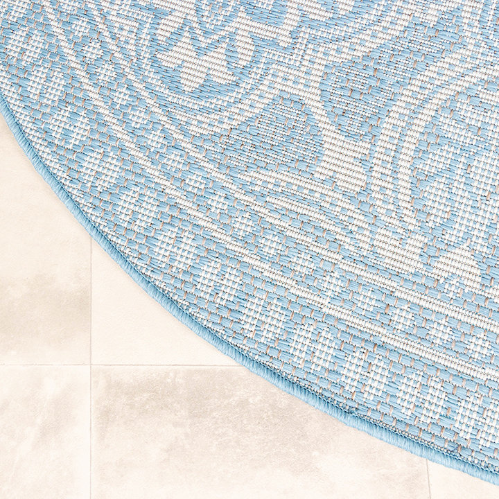 Rond Buitenkleed - Summer Oriental Lichtblauw - 6