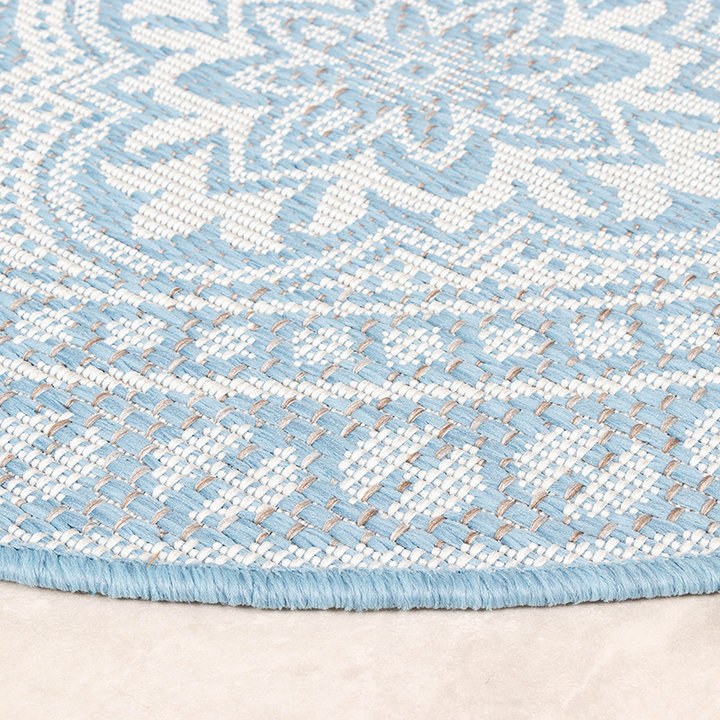 Rond Buitenkleed - Summer Oriental Lichtblauw - 7