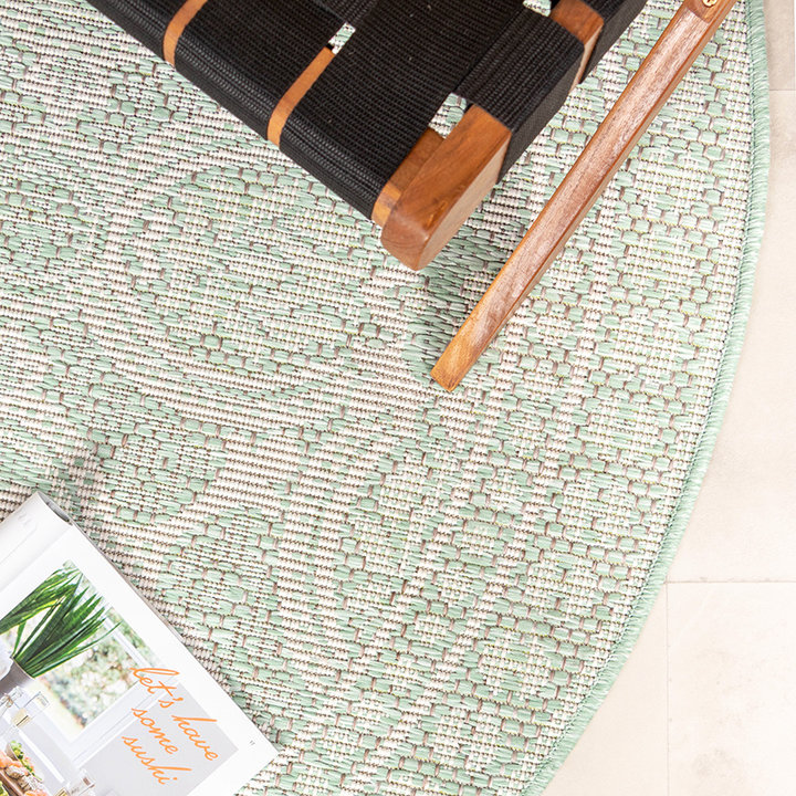 Rond Buitenkleed - Summer Oriental Mint - 3