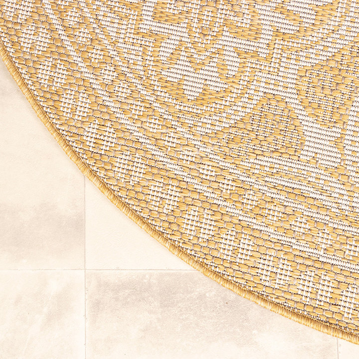 Rond Buitenkleed - Summer Oriental Geel - 6