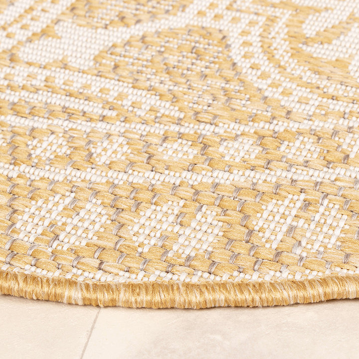 Rond Buitenkleed - Summer Oriental Geel - 7