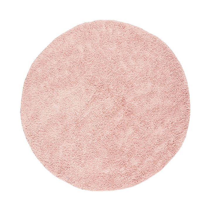Rond hoogpolig vloerkleed - Lofty Roze - 1