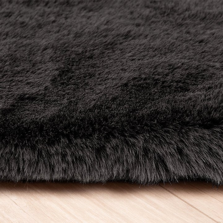 Zachte Hoogpolige loper - Comfy Supreme Zwart - 3