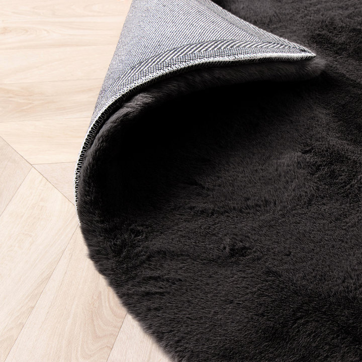 Zachte Hoogpolige loper - Comfy Supreme Zwart - 5