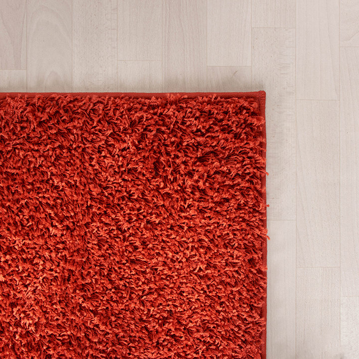 Hoogpolig vloerkleed - Solid Rood - 3