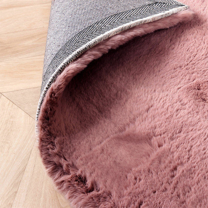 Zachte Hoogpolige loper - Comfy Supreme Donkerroze - 3
