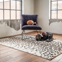 Panter vloerkleed - Fusca Creme Bruin