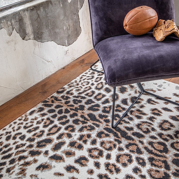 Panter vloerkleed - Fusca Creme/Bruin - 1