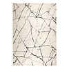 Modern vloerkleed - Flash Lines Creme/Zwart