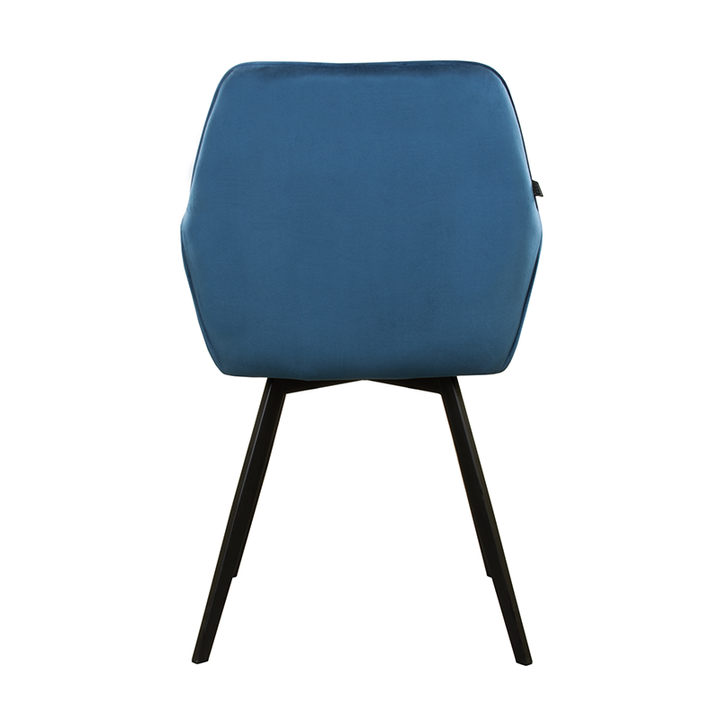 Velvet eetkamerstoel - Karl Donkerblauw - 3