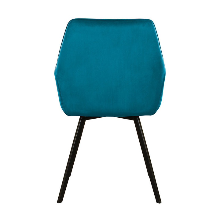 Velvet eetkamerstoel - Karl Blauw - 3