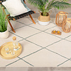 Scandinavisch buitenkleed – Odin Lines Creme Groen