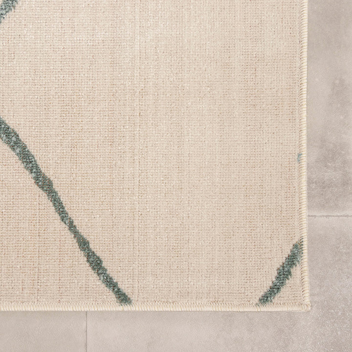 Scandinavisch buitenkleed - Odin Lines Creme/Groen - 4