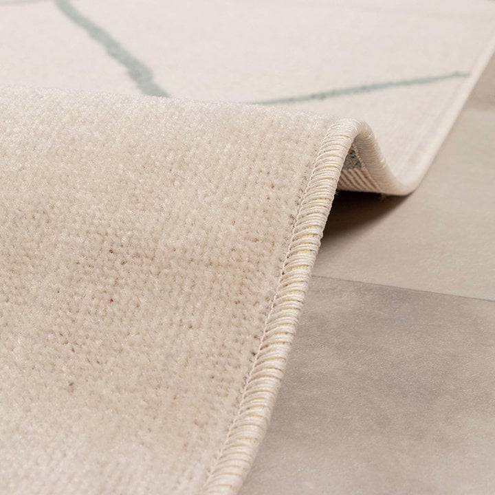 Scandinavisch buitenkleed - Odin Lines Creme/Groen - 5