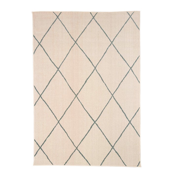 Scandinavisch buitenkleed - Odin Lines Creme/Groen - 1