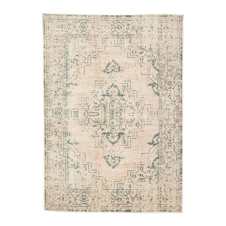 Vintage vloerkleed - Spring Ethnic Creme/Groen - 1