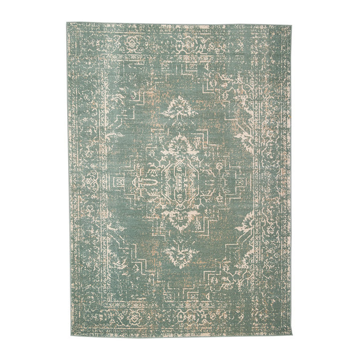 Vintage vloerkleed - Spring Ethnic Groen/Creme - 1