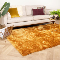 Hoogpolig vloerkleed - Glorious Goud / Geel