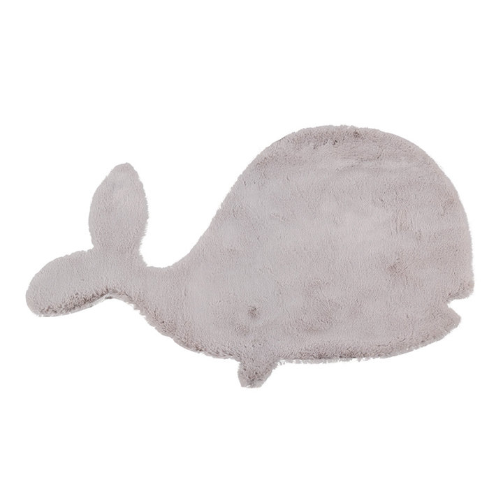 Kindervloerkleed - Huggy Walvis Grijs - 1