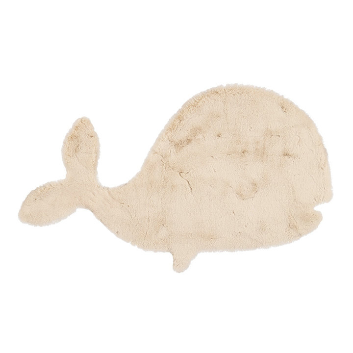 Kindervloerkleed - Huggy Walvis Creme - 1