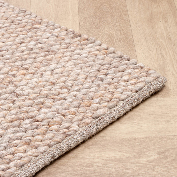 Wollen vloerkleed - Brilliant Beige/Zand - 4