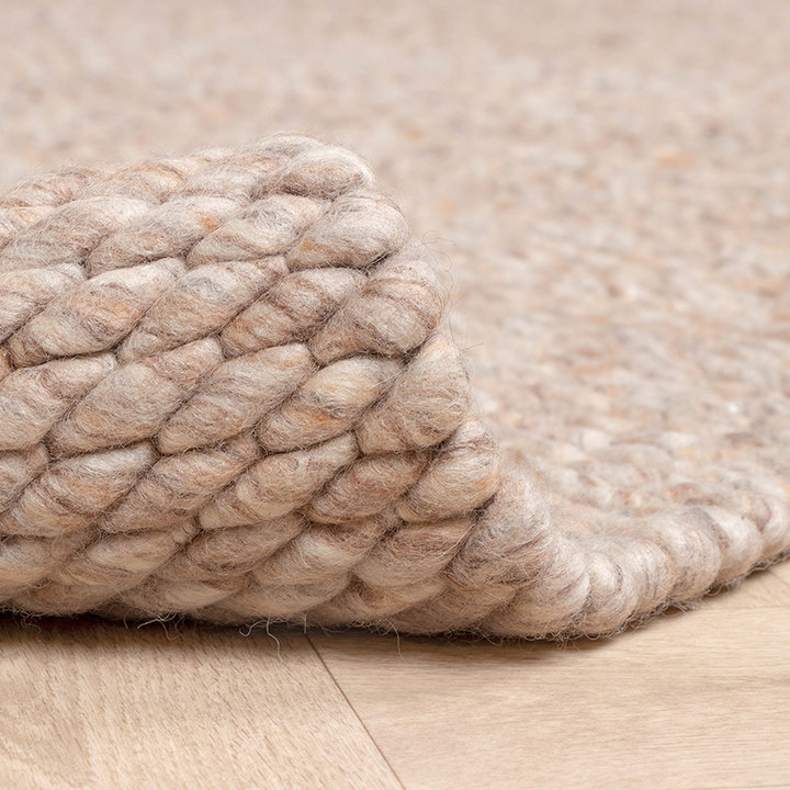 Wollen vloerkleed - Brilliant Beige/Zand - 5