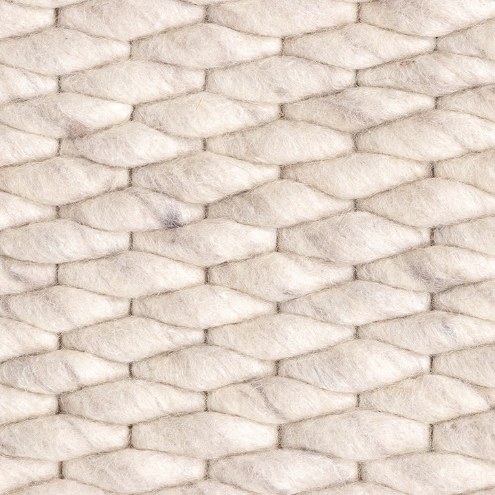 Wollen vloerkleed - Brilliant Creme/Wit - 3