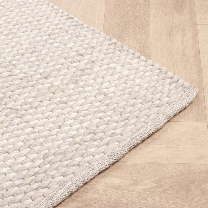 Wollen vloerkleed - Brilliant Creme/Wit - 4