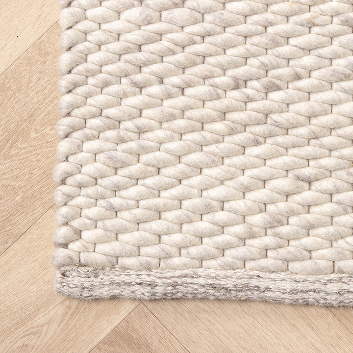 Wollen vloerkleed - Brilliant Creme/Wit - 6