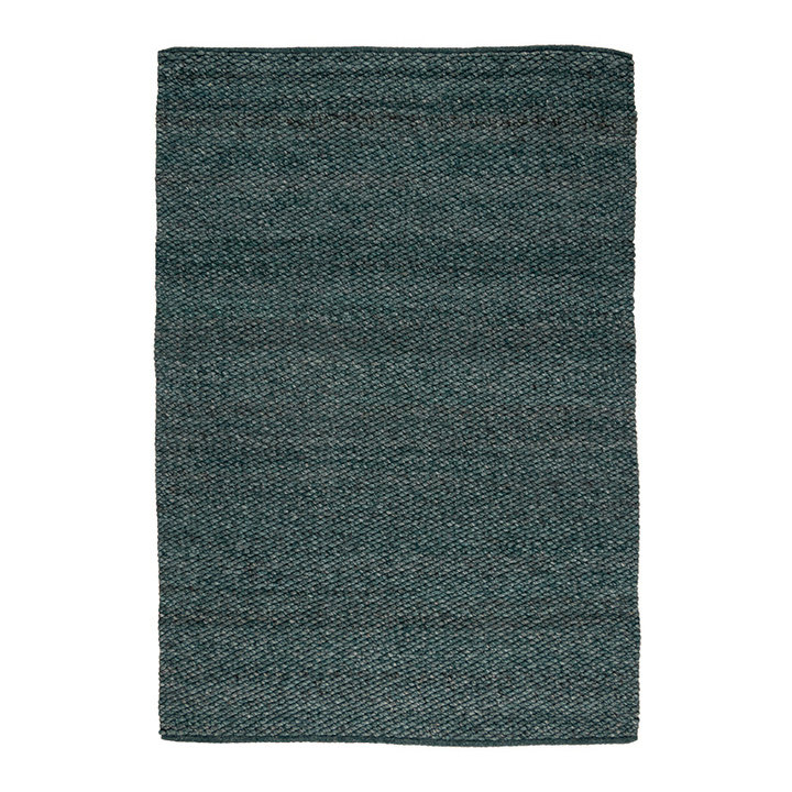 Wollen vloerkleed - Brilliant Blauw/Groen - 1