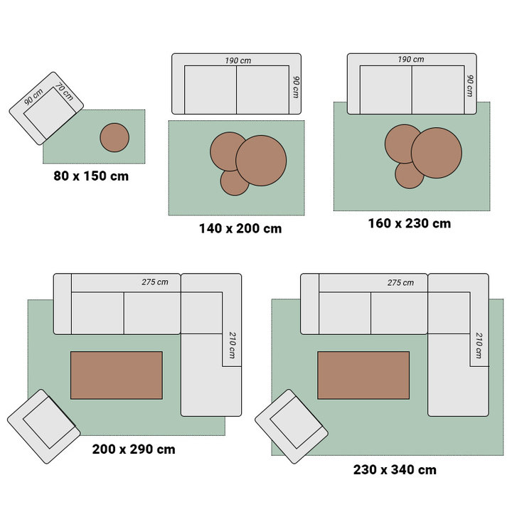 Patchwork vloerkleed - Deep Taupe/Grijs - 6