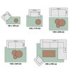 Hoogpolig vloerkleed - Grand Dots Creme/Zwart - thumbnail 7