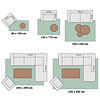 Botanical vloerkleed - Palmier Leaves Grey - thumbnail 5