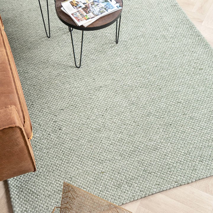 Wollen vloerkleed - Melange Mint - 3