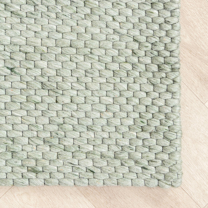 Wollen vloerkleed - Melange Mint - 5