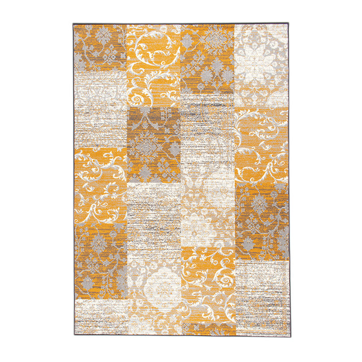 Patchwork vloerkleed - Famous Oker Geel - 1
