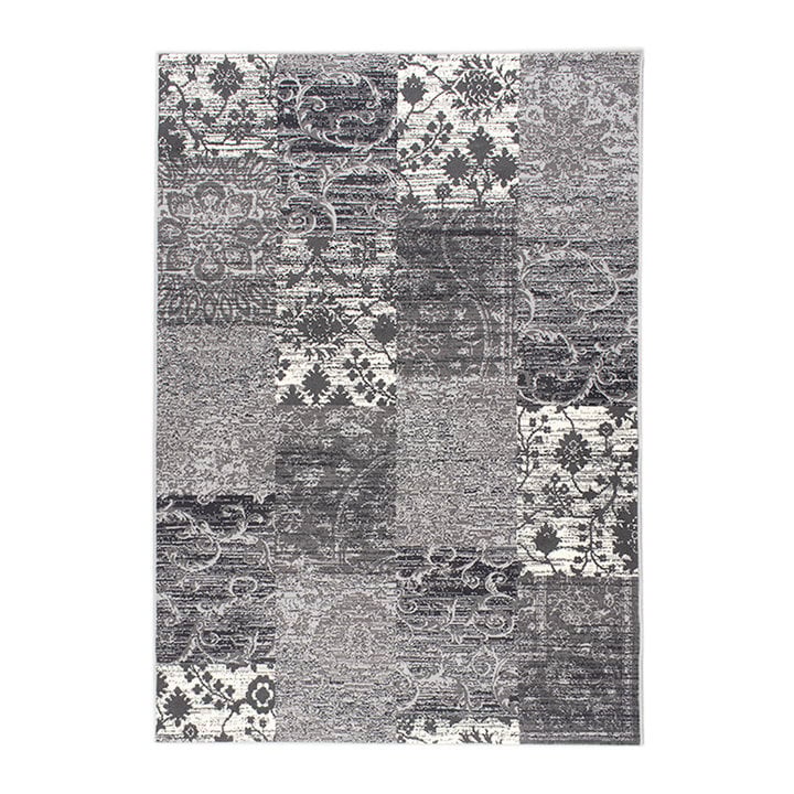 Patchwork vloerkleed - Famous Grijs - 1