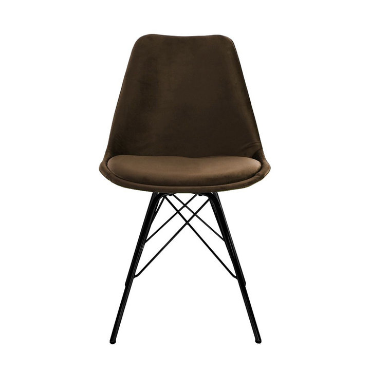 Stoel Velvet - Koffiebruin - 1