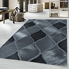 Modern vloerkleed - Streaky Path Zwart Grijs
