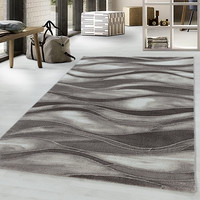 Modern vloerkleed - Streaky Current Bruin/Beige