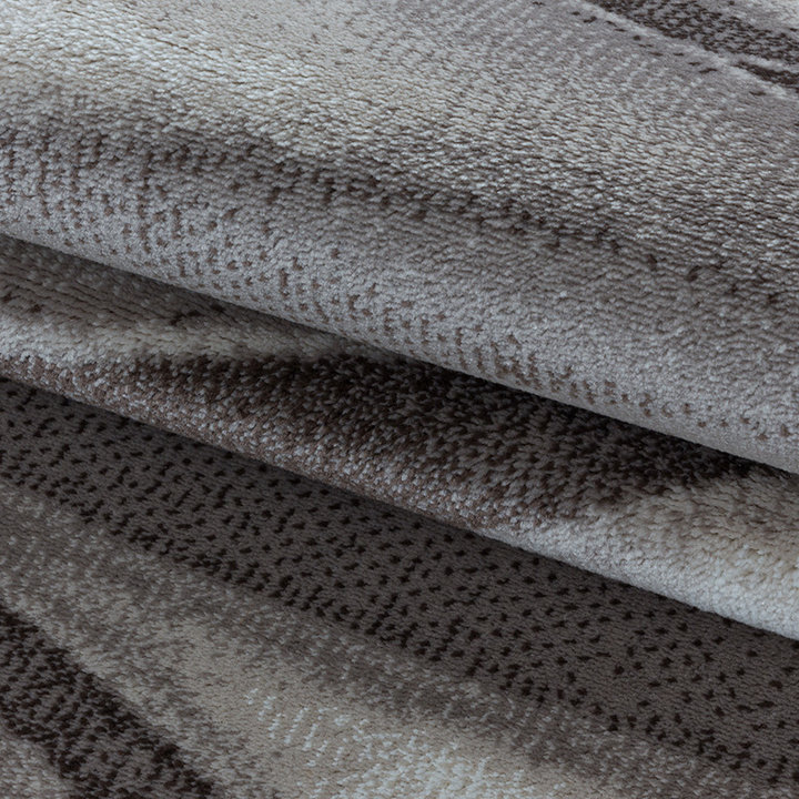 Modern vloerkleed - Streaky Current Bruin/Beige - 5